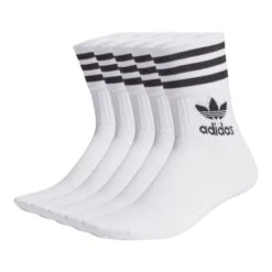 Adidas Originals Men's Medium Cut Crew Socks - 6 Pack
