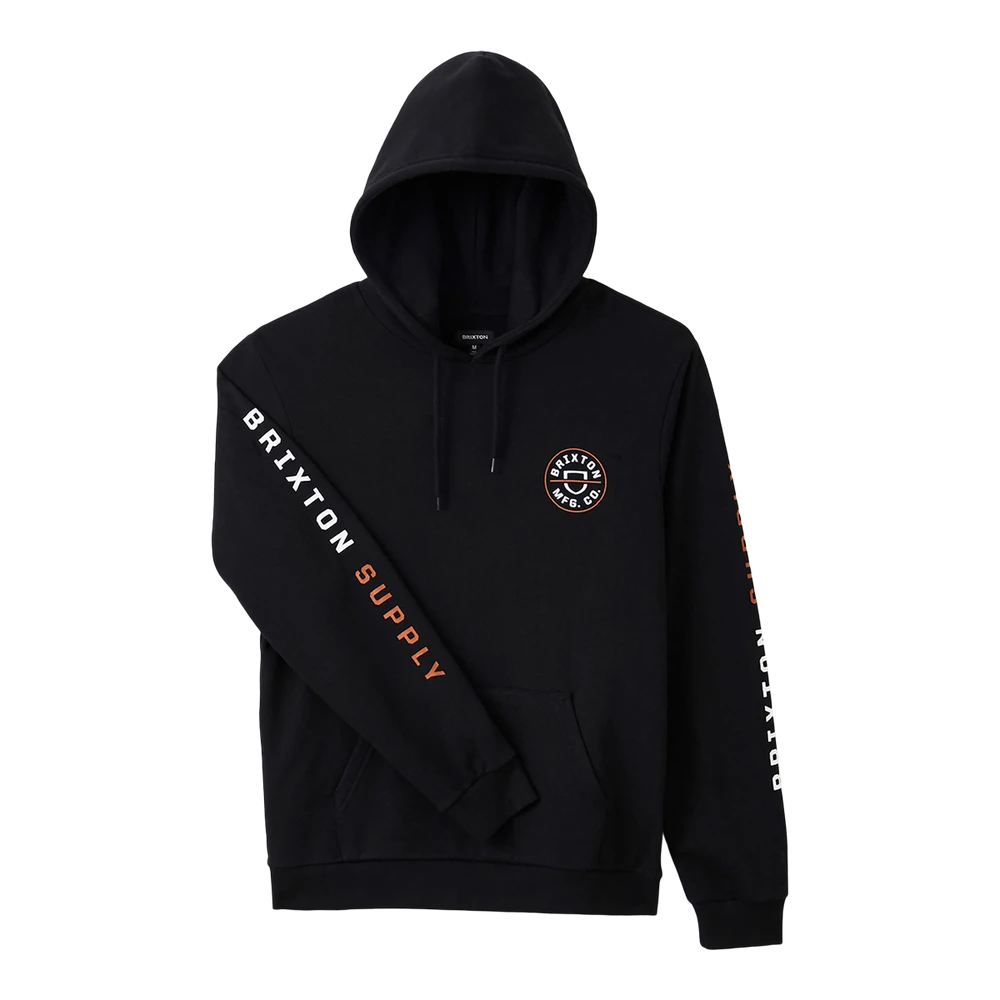 Brixton Men's Crest Pullover Hoodie 1 Brixton Men's Crest Pullover Hoodie