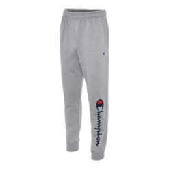 Champion Men's Graphic Powerblend Sweatpants Fleece Cuffed Joggers
