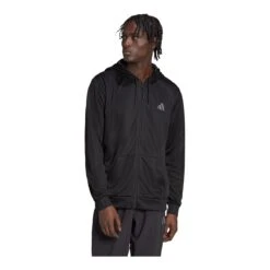 Adidas Men's Train Essential+ BL Full Zip Hoodie