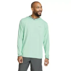 Eddie Bauer Men's Marine Air UPF Long-Sleeve Hoodie