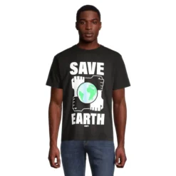 OBEY Save Earth Organic Cotton Graphic T-Shirt