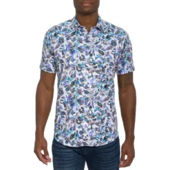 Keating Floral-Print Short-Sleeve Shirt