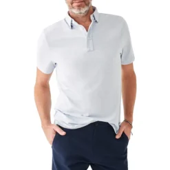 Movement Short-Sleeve Striped Polo Shirt