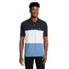 Colourblock Piqué Knit Polo Shirt