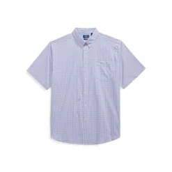 Big And Tall Easy-Care Stretch Check Short-Sleeve Shirt