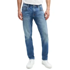 7 For All Mankind Adrien Athletic-Fit Five-Pocket Washed Jeans