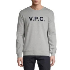 APC Logo-Print Cotton Crewneck Sweatshirt