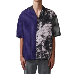 Les Olympiades Mixed-Print Shirt