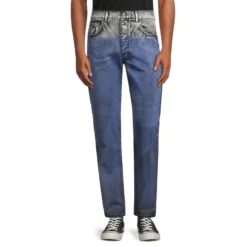 MOSCHINO Garment-Dyed Tapered Jeans