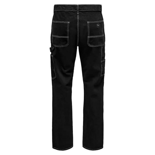 Only & Sons Edge Loose-Fit Carpenter Jeans 2 Only & Sons Edge Loose-Fit Carpenter Jeans - Image 2