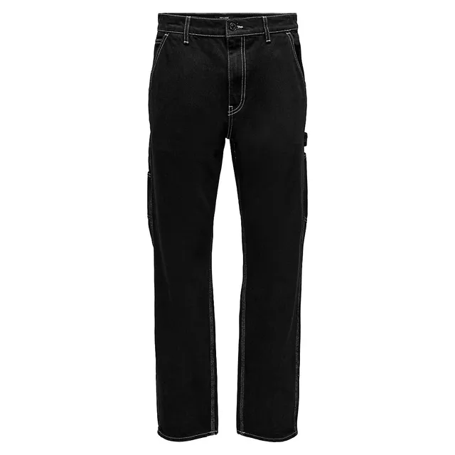 Only & Sons Edge Loose-Fit Carpenter Jeans 1 Only & Sons Edge Loose-Fit Carpenter Jeans