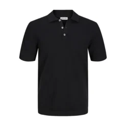 JACK&JONES Premium Emil Structured-Knit Polo Shirt