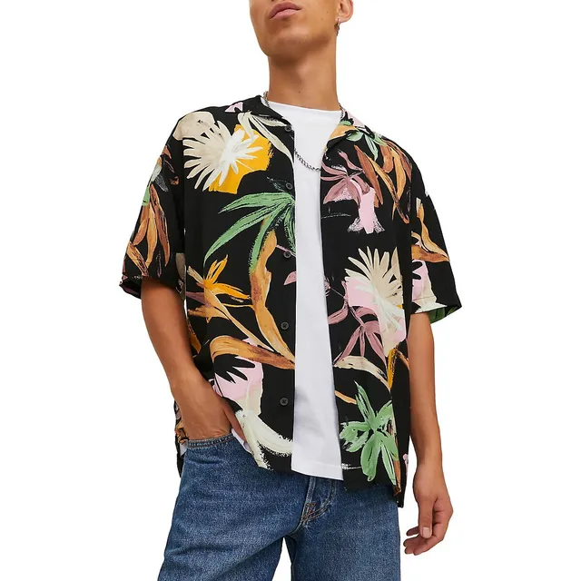 Jack & Jones Noah Tropical Relaxed-Fit Shirt 1 Jack & Jones Noah Tropical Relaxed-Fit Shirt