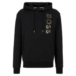 Boss Seeger Monogram-Filled Logo Hoodie