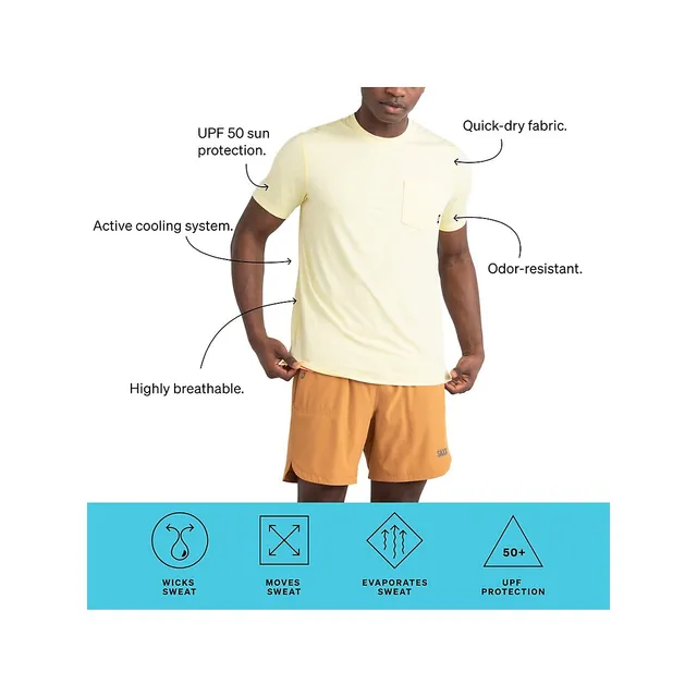 SAXX UNDERWEAR Droptemp All Day Cooling Pocket T-Shirt 3 SAXX UNDERWEAR Droptemp All Day Cooling Pocket T-Shirt - Image 3