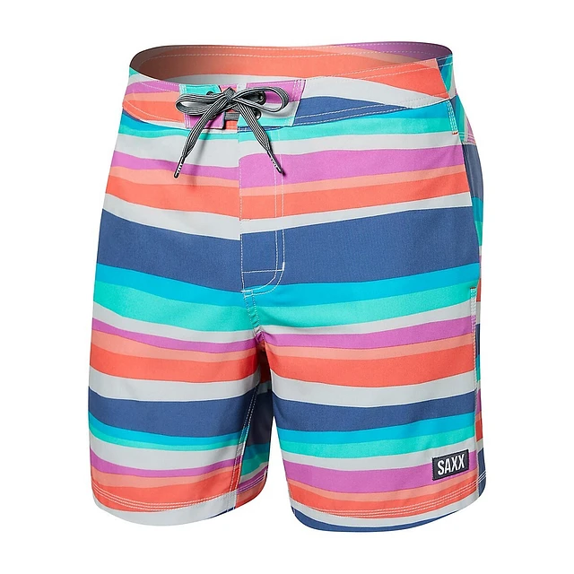 SAXX UNDERWEAR Betawave 2N1 Cutback Stripe Boardie Swim Shorts 3 SAXX UNDERWEAR Betawave 2N1 Cutback Stripe Boardie Swim Shorts - Image 3