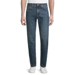 Nudie Jeans Gritty Jackson Dark-Washed Straight Leg Jeans
