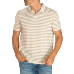 Guess Striped Chest Logo Polo Shirt