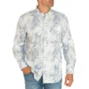 Guess Collins Linen-Blend Printed Sport Shirt