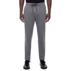 Drawcord Plaid Pants