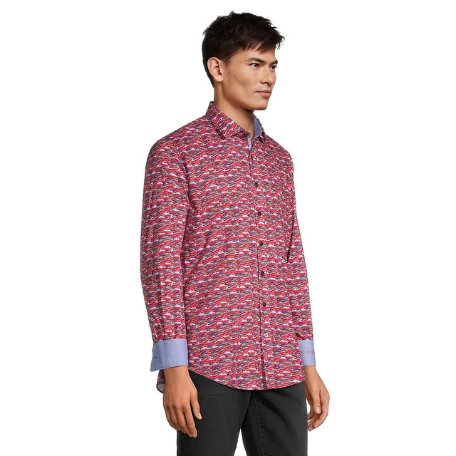 Fish-Print Shirt 3 Fish-Print Shirt - Image 3