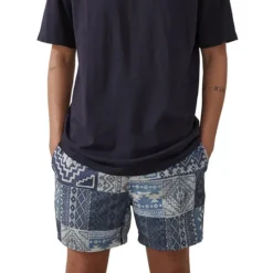 COTTON ON Active Tile-Print Tech Shorts