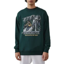COTTON ON Active Mammoth Graphic Oversized Fleece Sweatshirt