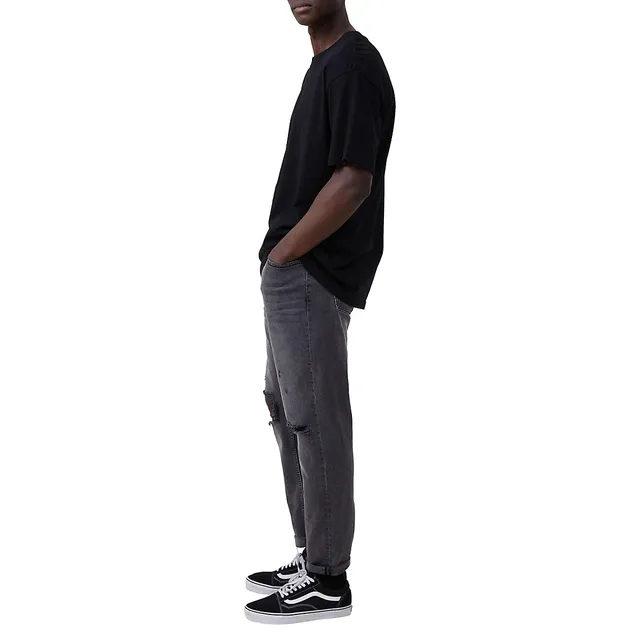 COTTON ON Relaxed-Fit Distressed Tapered Jeans 3 COTTON ON Relaxed-Fit Distressed Tapered Jeans - Image 3