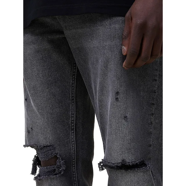 COTTON ON Relaxed-Fit Distressed Tapered Jeans 4 COTTON ON Relaxed-Fit Distressed Tapered Jeans - Image 4