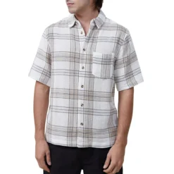 COTTON ON Eddie Textured Plaid Shirt