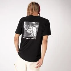 Mens The North Face Never Stop Exploring&trade Box Tee - Black / Glacier Grey