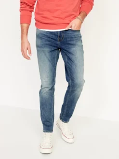 Old Navy Athletic Taper 360° Stretch Dark-Wash Jeans For Men -Unde Clothing Shop https3A2F2Foldnavy.gapcanada.ca2Fwebcontent2F00282F6392F1412Fcn28639141.jpg 640x