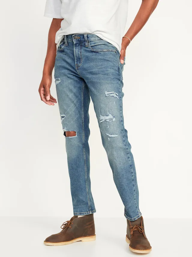 Old Navy Athletic Taper Built-In Flex Ripped Jeans For Men 1 Old Navy Athletic Taper Built-In Flex Ripped Jeans For Men