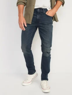 Old Navy Slim Built-In-Flex Ripped Jeans For Men