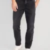 Old Navy Original Straight Taper Non-Stretch Black Jeans For Men