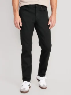 Old Navy Athletic Taper Built-In Flex Black Jeans For Men