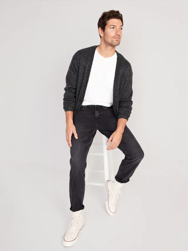 Old Navy Original Straight Taper Non-Stretch Black Jeans For Men 3 Old Navy Original Straight Taper Non-Stretch Black Jeans For Men - Image 3