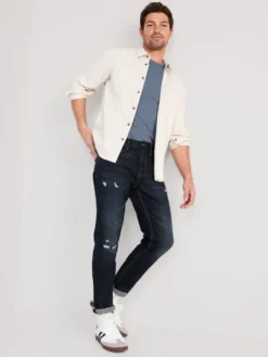 Old Navy Relaxed Slim Taper Built-In Flex Rip & Repair Jeans For Men -Unde Clothing Shop https3A2F2Foldnavy.gapcanada.ca2Fwebcontent2F00522F5572F8312Fcn52557831.jpg 640x