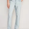 Old Navy Straight Built-In Flex Light-Wash Jeans For Men