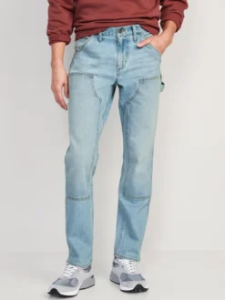 Old Navy Built-In Flex Straight Workwear Carpenter Jeans For Men