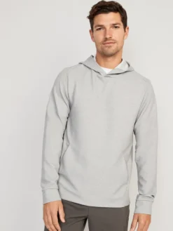 Old Navy Beyond Thermal-Knit Pullover Hoodie For Men