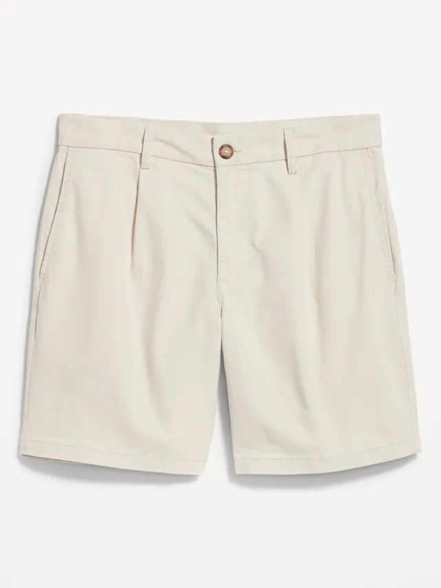 Old Navy Slim Built-In Flex Ultimate Chino Pleated Shorts For Men -- 7-inch Inseam 3 Old Navy Slim Built-In Flex Ultimate Chino Pleated Shorts For Men -- 7-inch Inseam - Image 3