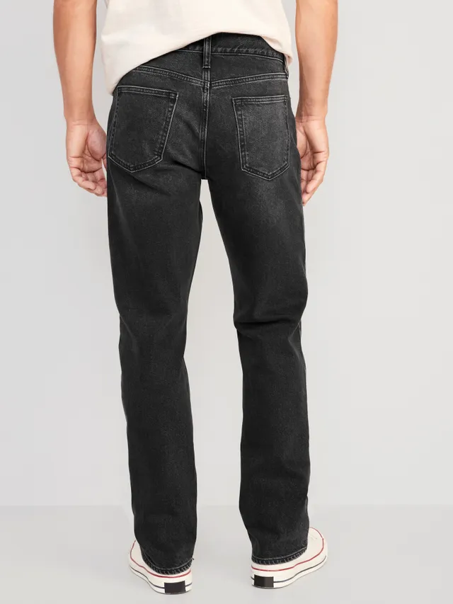 Old Navy 90s Straight Built-In Flex Black Jeans For Men 2 Old Navy 90s Straight Built-In Flex Black Jeans For Men - Image 2