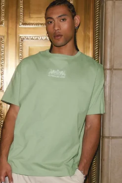 Ardene Man Printed Crew Neck Tee In Lt. | Size | 100% Cotton