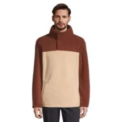 Ripzone Men's Woolly Sherpa Quarter Zip Fleece Pullover