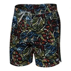 Saxx Men's Oh Buoy 2 1 Swim Volley Shorts 5" Quick-Dry With Mesh Liner
