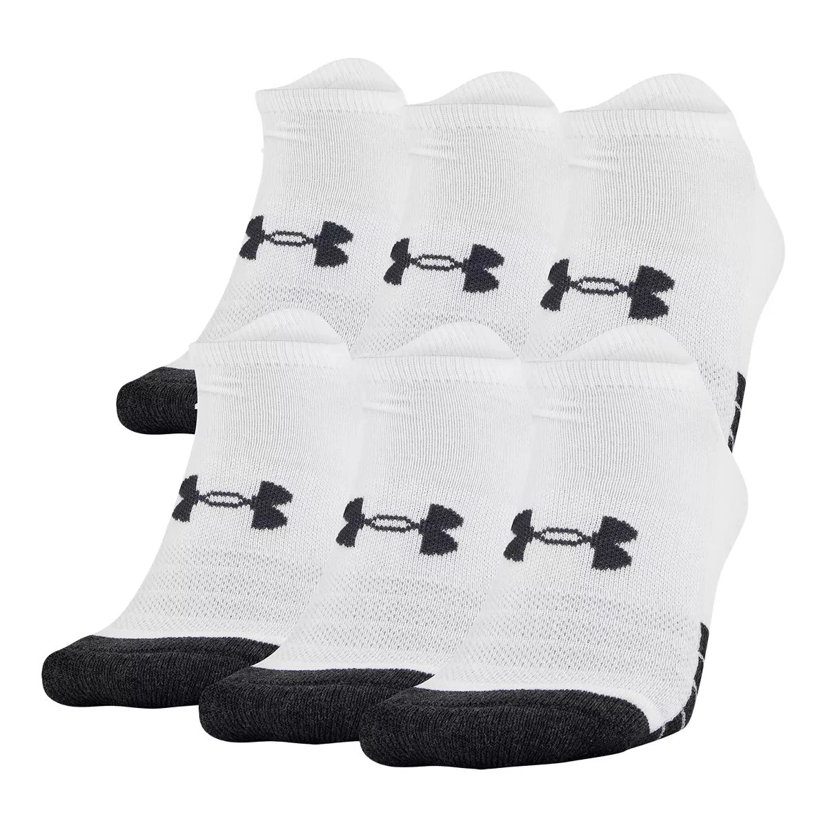 Under Armour Men's Performance No-Show Socks Moisture-Wicking 6-Pack 1 Under Armour Men's Performance No-Show Socks Moisture-Wicking 6-Pack