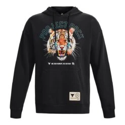 Under Armour Men's Project Rock Tiger Rival Pullover Hoodie