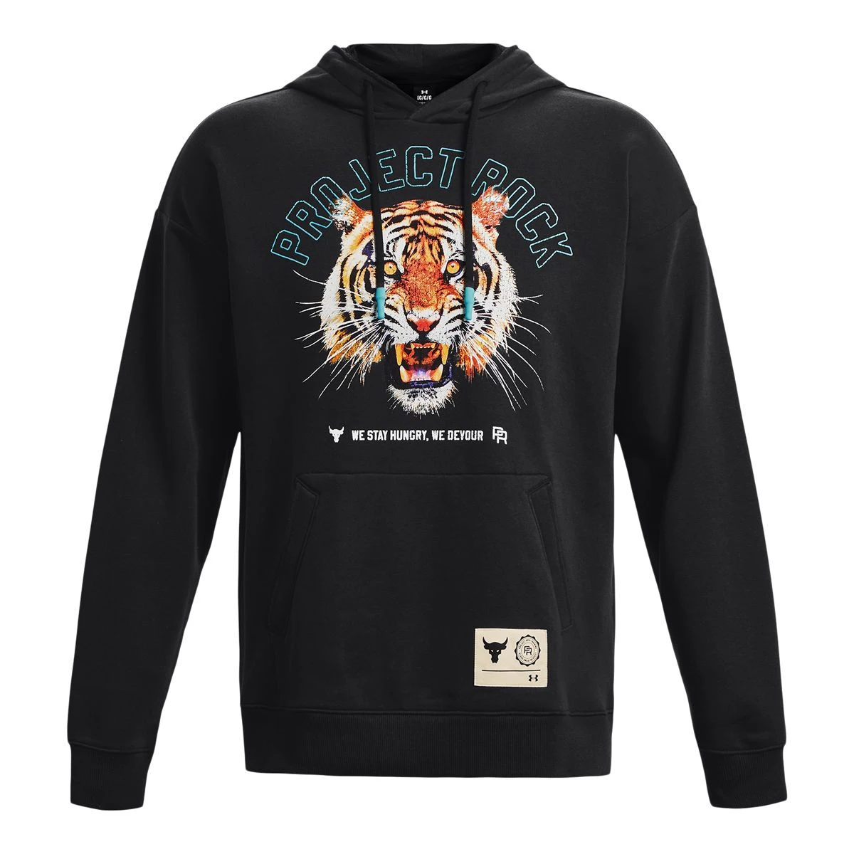 Under Armour Men's Project Rock Tiger Rival Pullover Hoodie 1 Under Armour Men's Project Rock Tiger Rival Pullover Hoodie